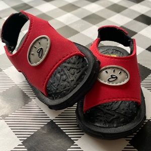 red and black baby sandals!